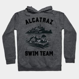 Alcatraz Swim Team | Funny Swim Team Swimming Logo Hoodie